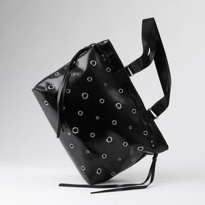 Cartera Tote Ecocuero Casey Negro Humana