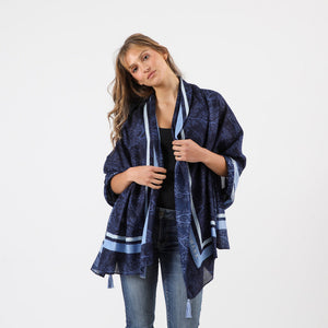 Pañuelo Estampado Gretha Azul Humana