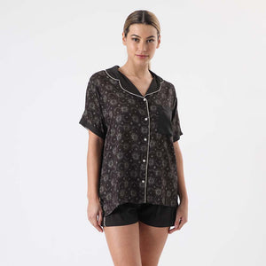 Pijama Moon Negro S Humana