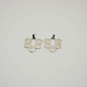 Aros Mediano Pastora Plateado Tatienne