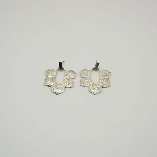 Aros Mediano Pastora Plateado Tatienne