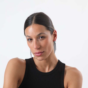 Aros Largos Picea Plateados Humana