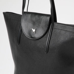 Cartera Tote Darling Ecocuero negro Tatienne