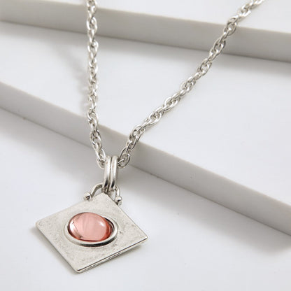 Collar Corto Moira Plateado I-D
