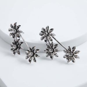 Aros Largos Estrelicia Plateados Humana