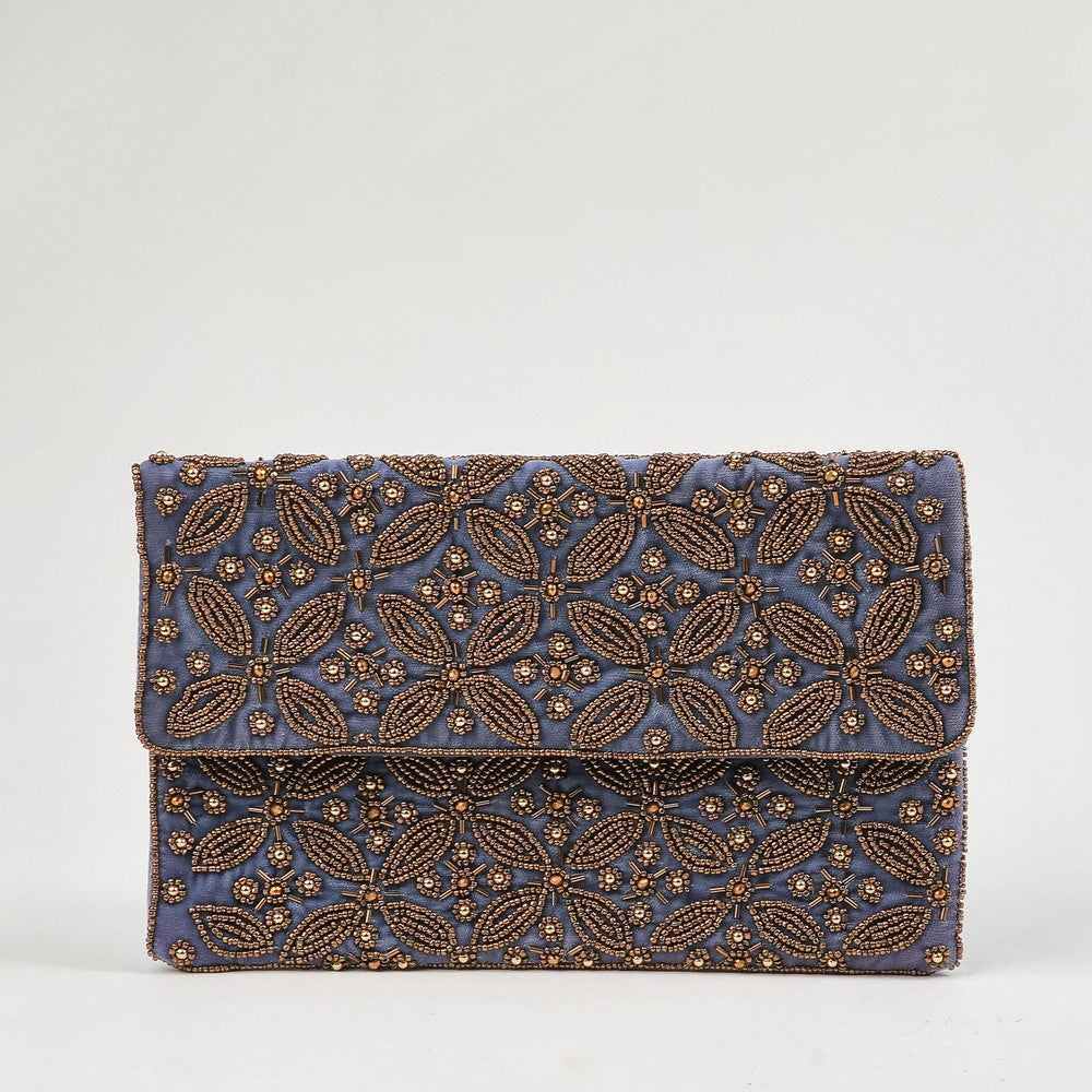 Cartera Clutch Elliot Blue Azul Humana