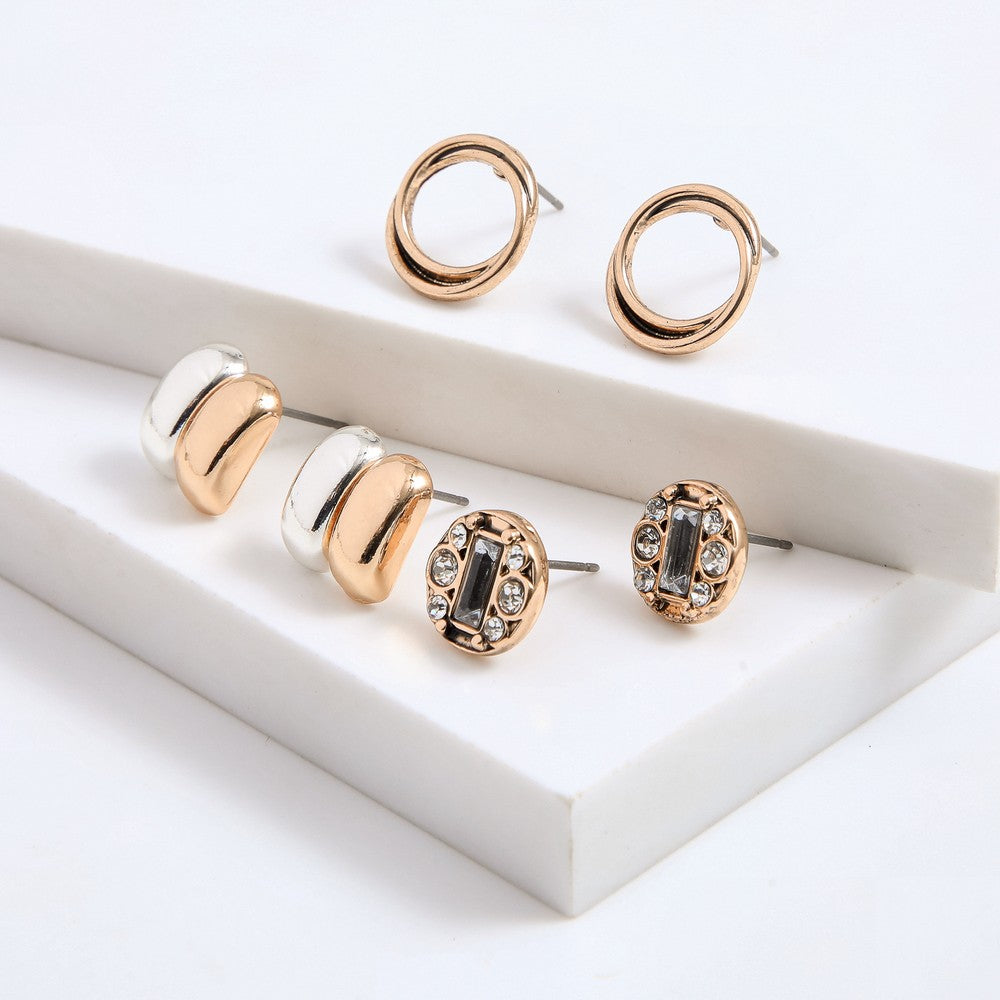 Set De Aros Pura Dorado Humana