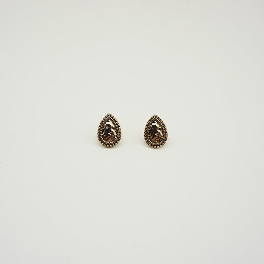Aros Pegados Gota Dorados Tatienne