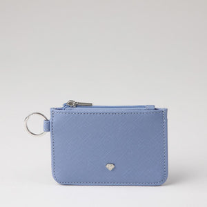 Tarjetero Crawley Ecocuero azul ID