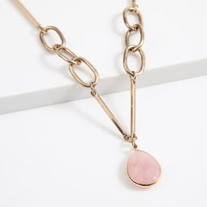 Collar Corto Pink Dorado Humana