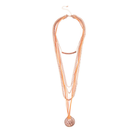 Collar Orange Chains Humana