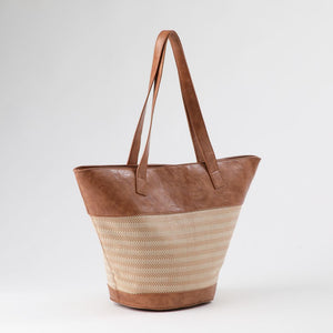 Cartera Tote Ecocuero Boo Camel Humana