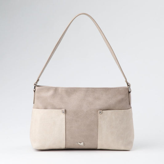 Cartera Hombro Ecocuero Salomon Beige Tatienne