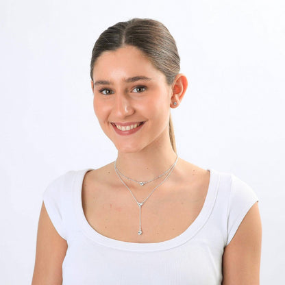 Collar Corto Stella Plateado I-D