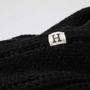 Cuello Tejido Entrelazados Negro Humana