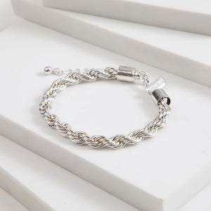 Pulsera Blanda Twist Plateada Humana