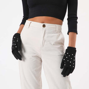 Guante Studs Negro Humana