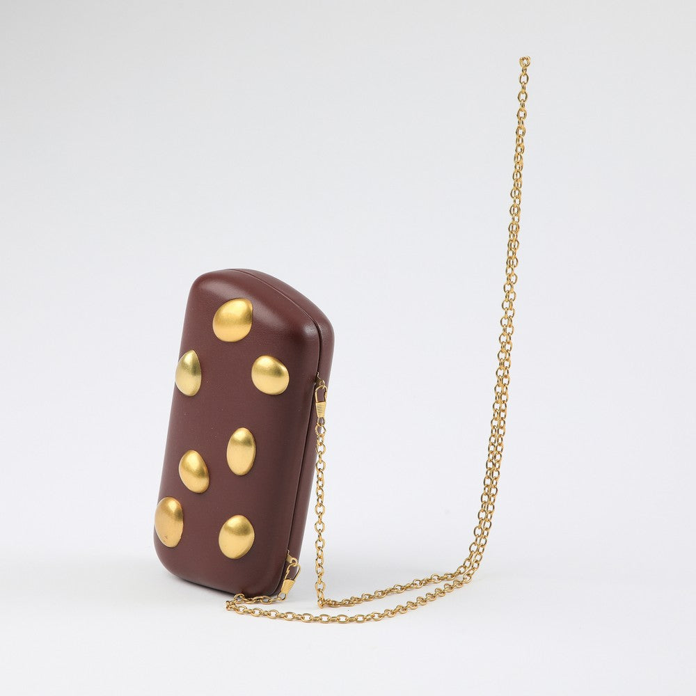 Cartera Clutch Stone Black Humana