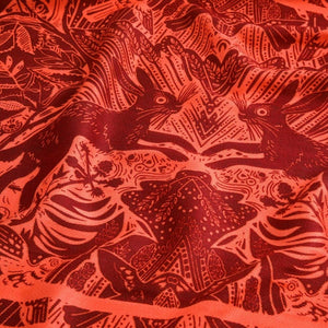Pañuelo Estampado Denna Rojo Humana