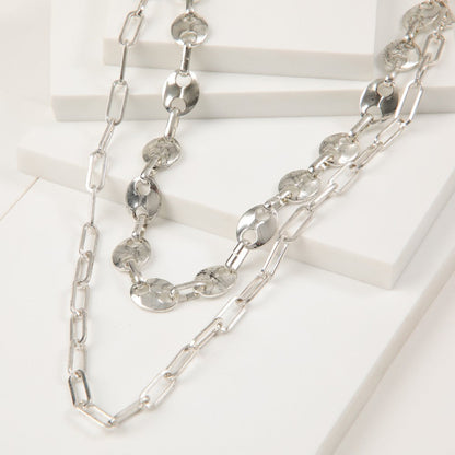 Collar Corto Wendy Plateado Humana