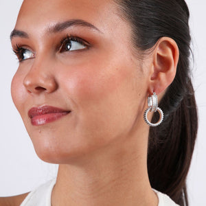 Aros Argolla Riel Plateado Humana