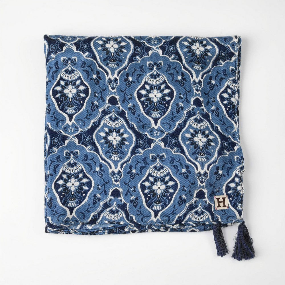 Pañuelo Estampado Marina Negro Humana