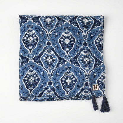 Pañuelo Estampado Marina Negro Humana