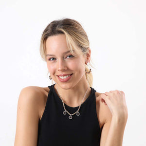 Aros Medianos Jacobina Plateados Humana