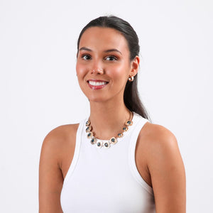 Collar Corto Ritual Dorado Humana