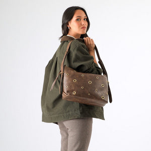 Cartera Hombro Angie Café Humana