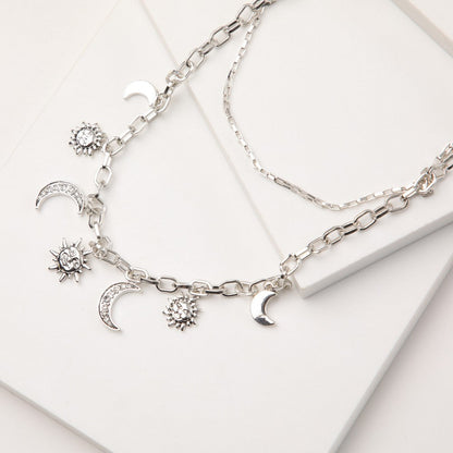 Collar Corto Avel Plateado Humana