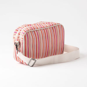 Cartera Bandolera Dilar Tejida Rosa Humana