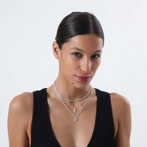 Collar Corto Partei Plateado i-D