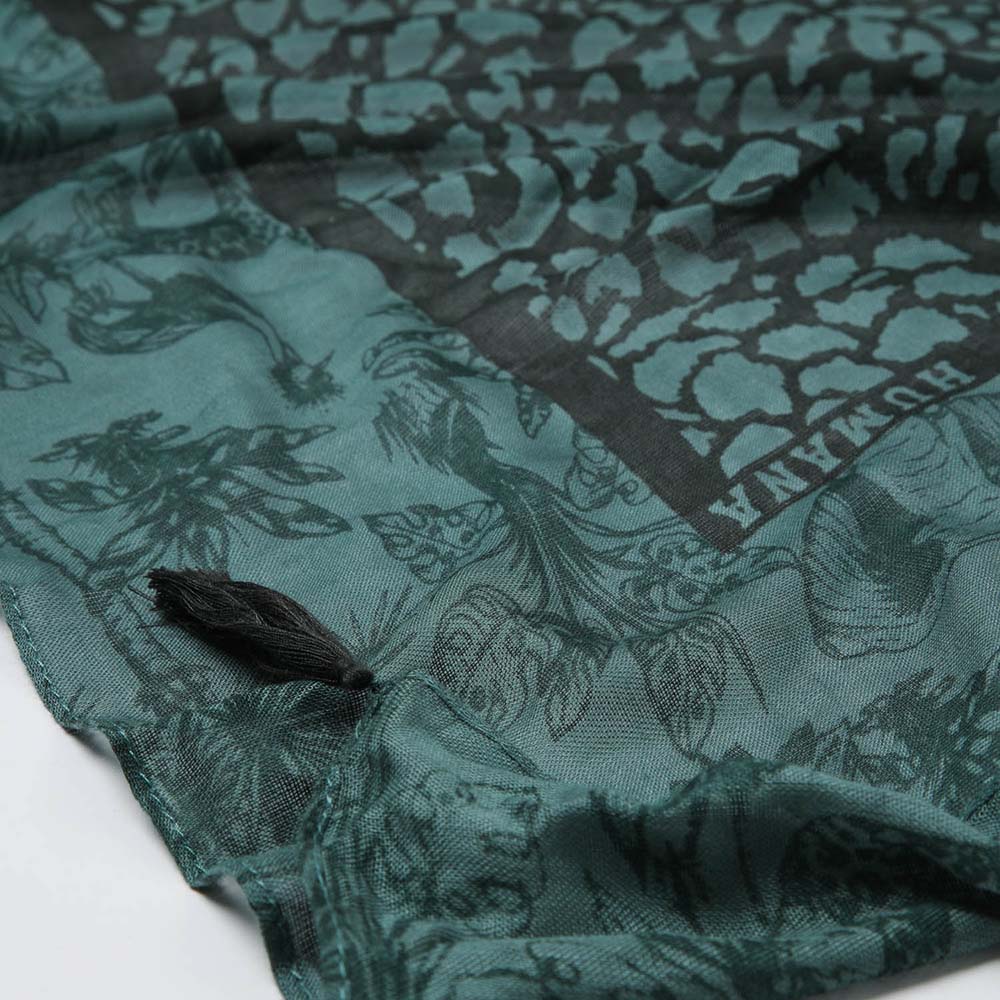 Pañuelo Estampado Almansa Verde Humana