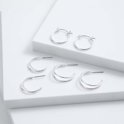 Set Aros Smith Plateados i-D