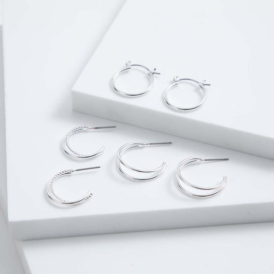 Set Aros Smith Plateados i-D