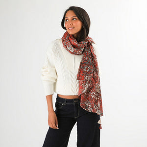 Pañuelo Estampado Hill Plateado Humana