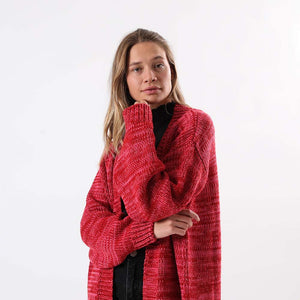 Sweater Tejido Melange Rosada Humana