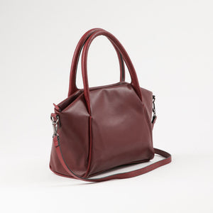 Cartera Bandolera Gala Ecocuero burdeo Humana