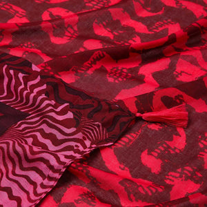 Pañuelo Estampado Alcudia Rojo Humana
