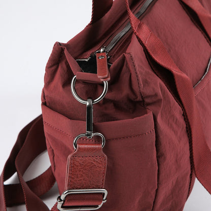 Cartera Tote Maya Burgundy Humana