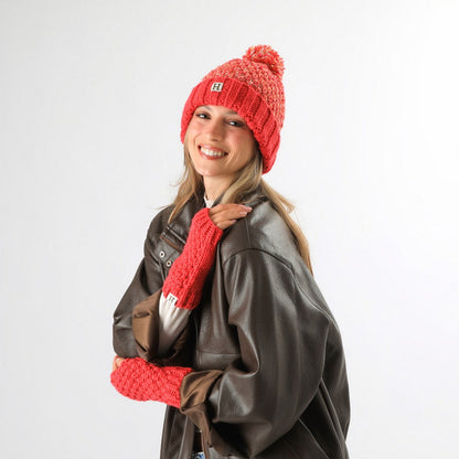 Set Guante Y Gorro Luna Orange Humana