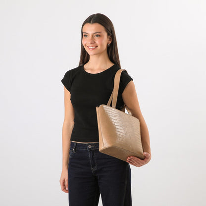 Cartera Hombro Aromo Taupe I-D