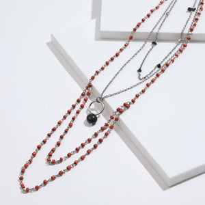 Collar Largo Bidasoa Rojo Tatienne
