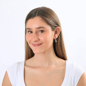 Aros Argollas Sacha Plateado I-D