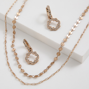 Set Collar Nira Dorado Humana