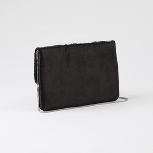 Cartera De Fiesta Mostacilla Radial Plateado Humana