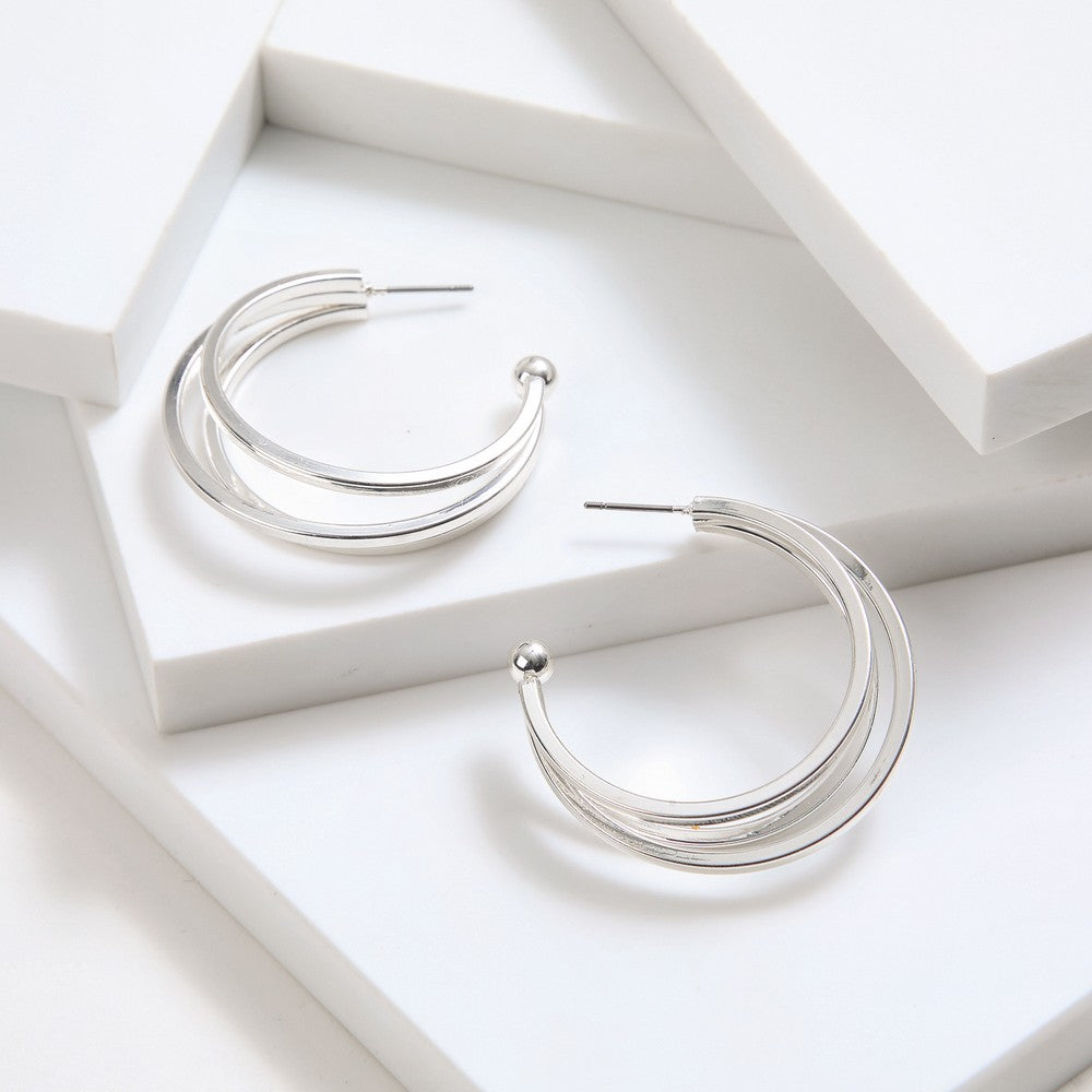 Aros Argollas Bella Silver Tatienne