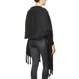 Maxi Bufanda Basic Bicolor Black Humana