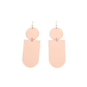 Aros Largos Retro Atelier 15 Rose Gold Tatienne